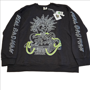 Real Bad Man Electrified Crew Fleece XXL NWT